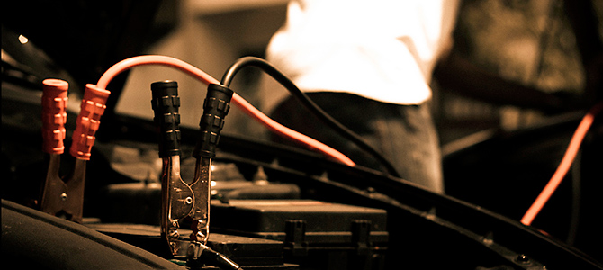 cables para arrancar baterías