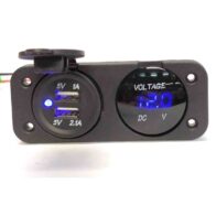 panel voltimetro + usb