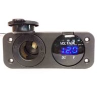 panel voltimetro + cargador 12v.