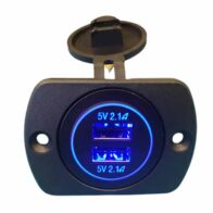 painel de voltímetro + carregador USB