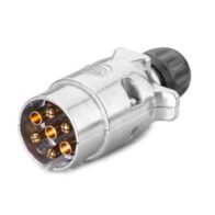 Ficha de ligação do reboque de 7 pinos em metal HELLA