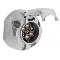 Base de ligação metálica de 7 pólos para reboque HELLA