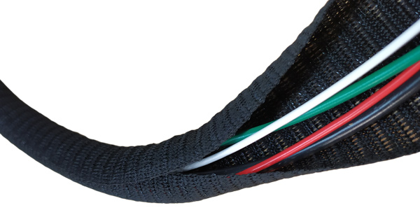 malha de poliéster aberta com cabos