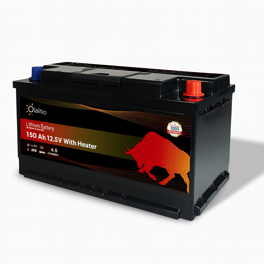 Batería de litio 150Ah 12.8V LiFePO4 debajo del asiento-Bluetooth-BMS-Calefacción