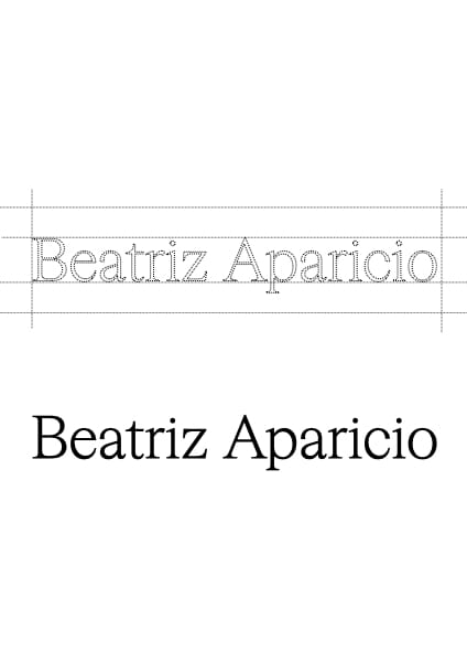 Logotipo Beatriz Aparicio Making off