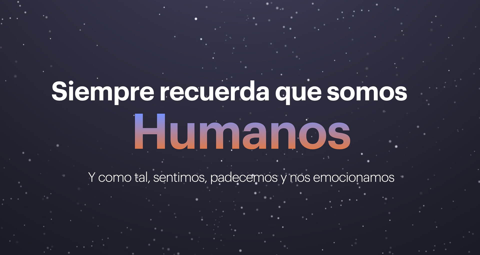 Somos humanos