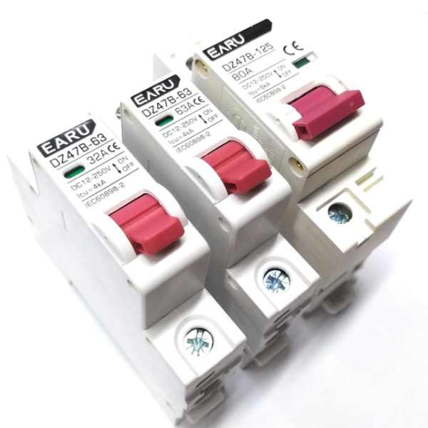 Magnetotérmico Corriente continua DC12V-500V