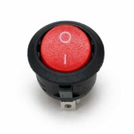 Interruptor redondo ONON empotrable (conmutador) Tecla ROJA